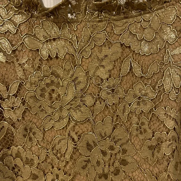 Talbots gold lace top, XL, NWT - Picture 7 of 12